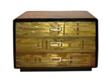 Acid Etched chest of drawers in the style of Laverne