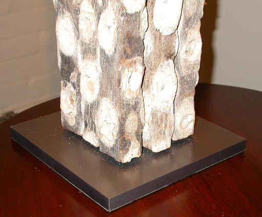 Pair of table lamps made from vintage oyster traps