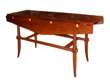 Vintage Walnut dropleaf table with inlay