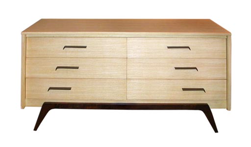 #1245  Blonde chest of drawers