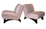 #1244  Pair of slipper chairs