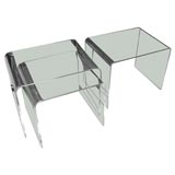 #3442 Single Lucite Waterfall Side Table #3442 Single Lucite Waterfall Side Table