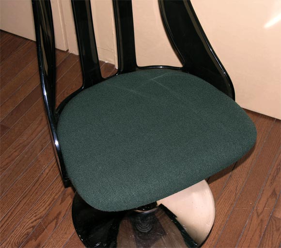 Chrome Pair of Swivel Chairs
