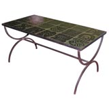Early Ceramic Tile Coffee Table by Roger Capron