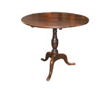 Round Center Oak Pedestal Table