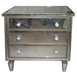 Circa 1940 Mirrored 3-Drawer Chest