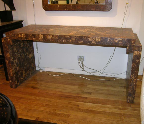 Karl Springer coconut desk