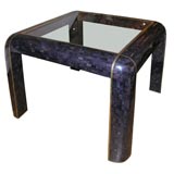 Karl Springer bone inlay game table
