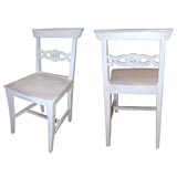 Pair of Wooden Side Chairs