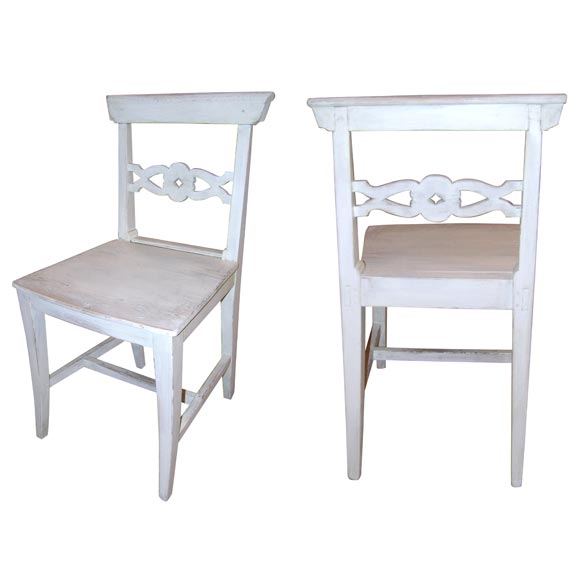 Pair of Wooden Side Chairs