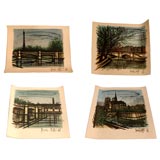 Bernard Buffet Prints Set of Four Views of Paris