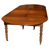 A 19th Century French Dining Table  with Four Leaves