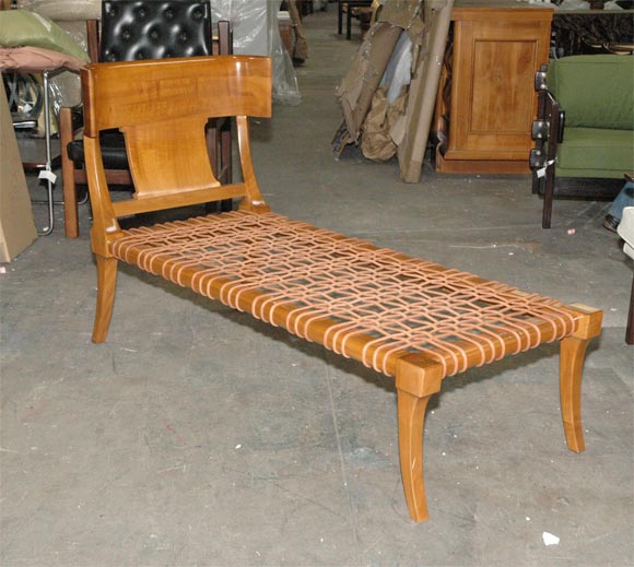 Greek Robsjohn Gibbings Chaise by Saridis