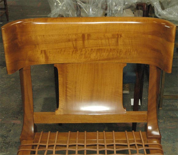 Wood Robsjohn Gibbings Chaise by Saridis