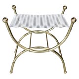 Brass Neoclassical Bench