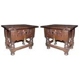 Pair of Spanish Baroque Style Side Tables