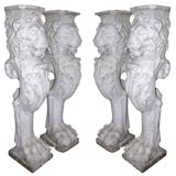 Set of four stone table legs