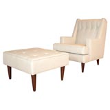 "Tall Man" lounge chair and ottoman by Edward Wormley