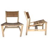 Pair of Pierre Gautier-Delay lounge chairs