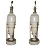 Pair of GlassTable Lamps