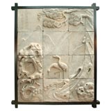 Ceramic Tile Relief Mosaic in Frame