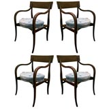Vintage Set of 4  Edward Wormley  Alexandria Chairs