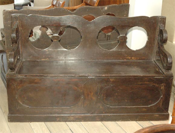 Pair of Italian Carved Benches, Neopolitan, Circa 1840