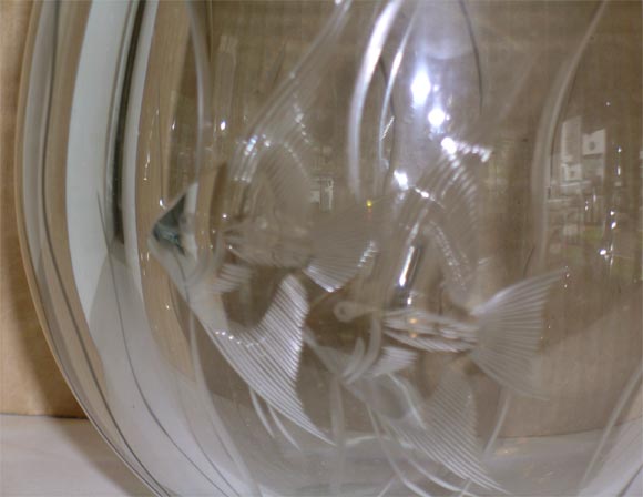 Glass Angelfish Vase by Stromberg 2