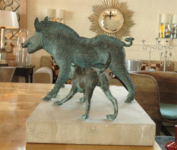 Grand Tour Bronze Fountain Group Cast by Chiurazzi