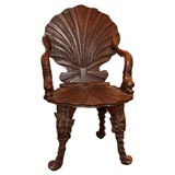 Italian 19th Century Grotto Chair.