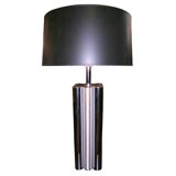 chrome tube table lamp