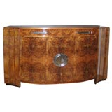 An Art Deco sideboard in burl walnut, French ca. 1930