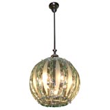 A Crystal Ball Hanging Light Fixture by Fontana Arte