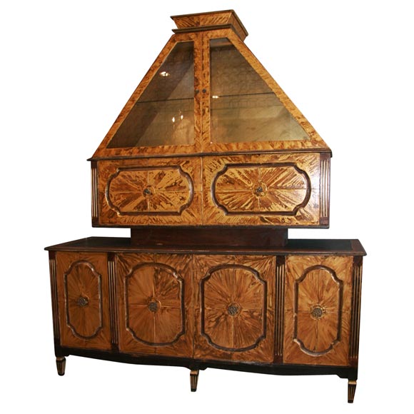 Faux Tortoise Shell Cabinet