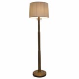 Skyscraper Floor Lamp, Gilded with Original Metal Tassle Pulls