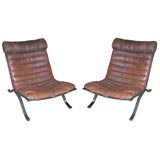 Pair of Sculptural Lounge Chairs by Arne Norrell