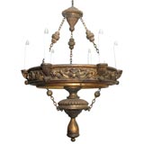 19th C. Italian Giltwood Chandelier