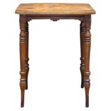 Early 19th c. Elm Side Table