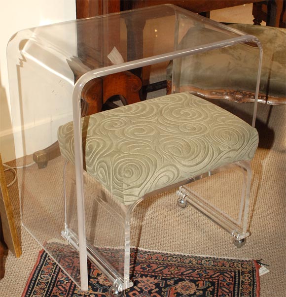 Lucite Table and Bench
