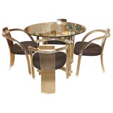 Glass & Lucite Table and Chairs