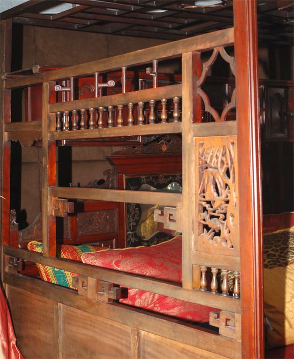19th Century A Qing Dynasty Wedding Bed