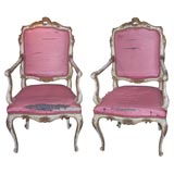 Pair of Venetian armchairs