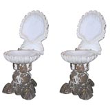 Antique Pair of Venetian Grotto chairs