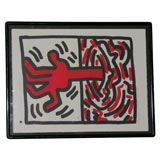 Vintage Keith Haring Lithograph from Ludo Suite