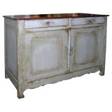 Antique Blue Painted Buffet