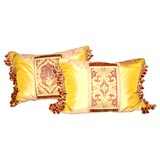 Pair of Antique Spanish Panel Pillows