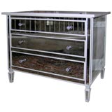 Mirrored 3-Drawer Commode
