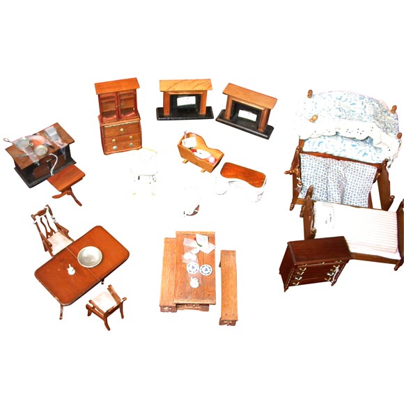 Reduced Doll House furniture 100 plus pieces!
