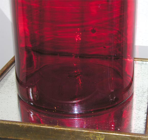 20th Century Huge Amberina Blenko Decanter