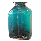 Vintage large handblown glass vase